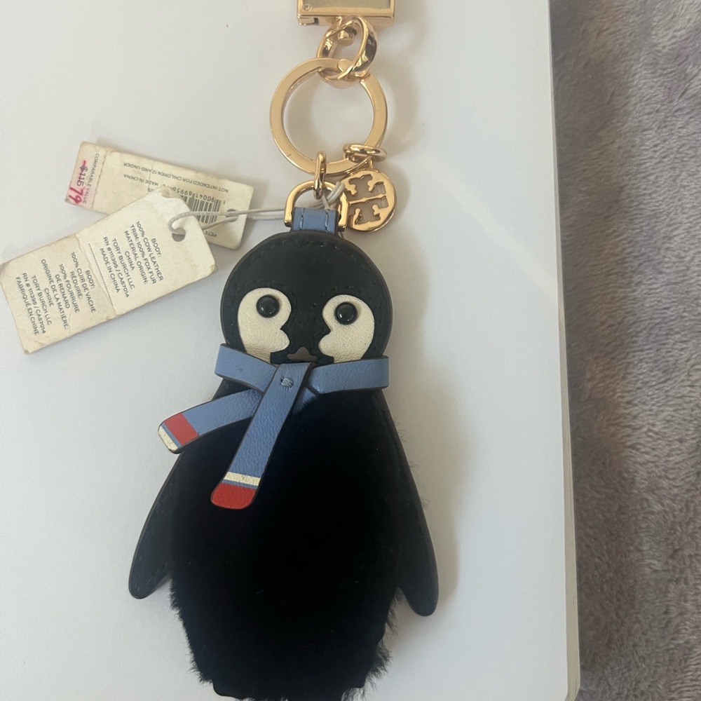 Tory Burch Black Penguin Key Holder